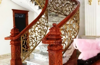 Cầu thang nhôm đúc CTNĐMD002