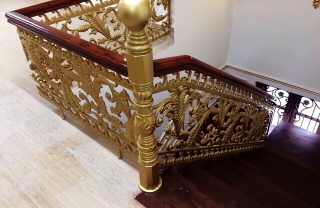 Cầu thang nhôm đúc CTNĐMD012