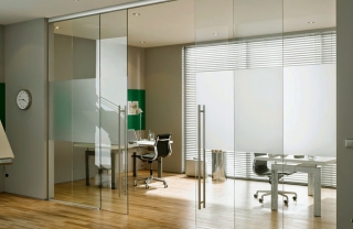 Cửa kính cường lực quay 2 cánh CKQ2