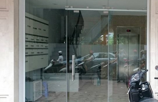 Cửa kính cường lực quay 1 cánh CKQ1