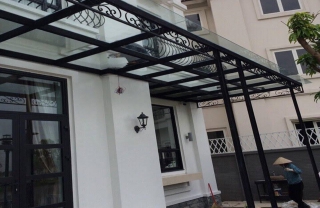Mái kính sắt nghệ thuật MK02