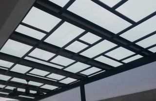 Mái kính sắt kết cấu Mk05