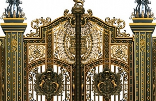 Cổng cửa nhôm đúc