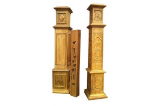 Trụ cái vuông gỗ nghiến