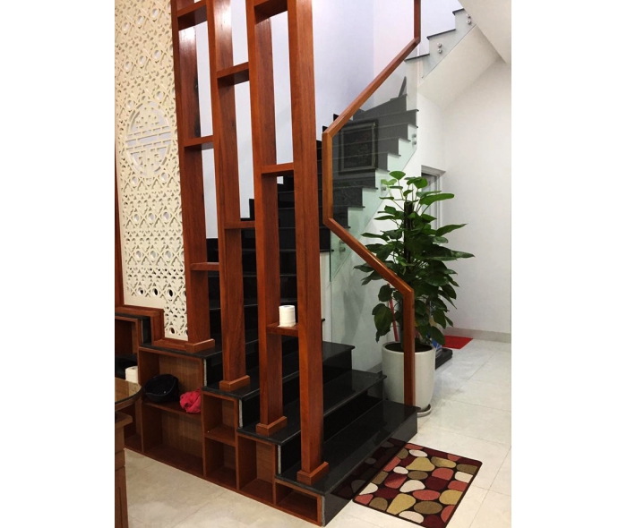Cầu thang inox kính MD15