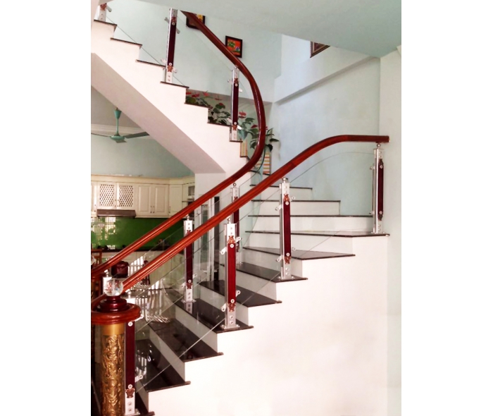 Cầu thang nhôm kính MD003