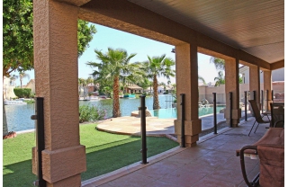 Lan can kính khu nghỉ dưỡng resort MD12