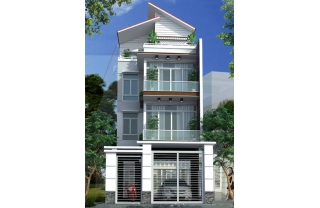 Lan can kính nhà ống đẹp MD14