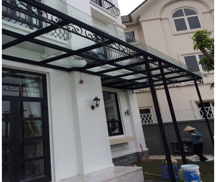 Mái kính sắt nghệ thuật MK02