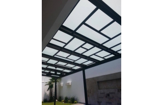 Mái kính sắt kết cấu Mk05 