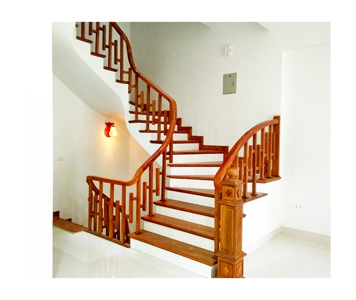 Tay vịn cầu thang gỗ Lim Nam Phi Zic Zắc